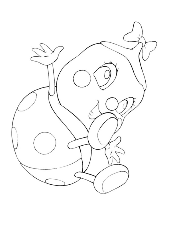 coloriage droles de petites betes belle la coccinelle